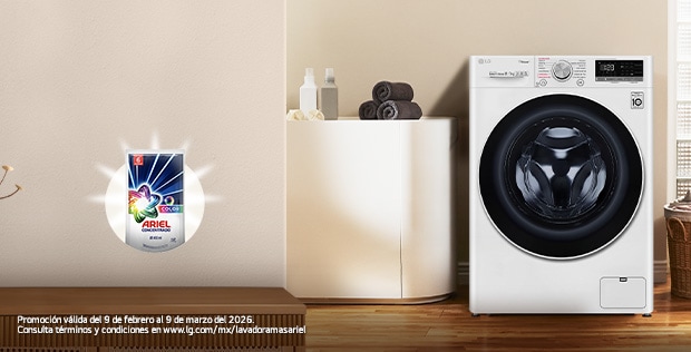 3 meses gratis de detergente Ariel*