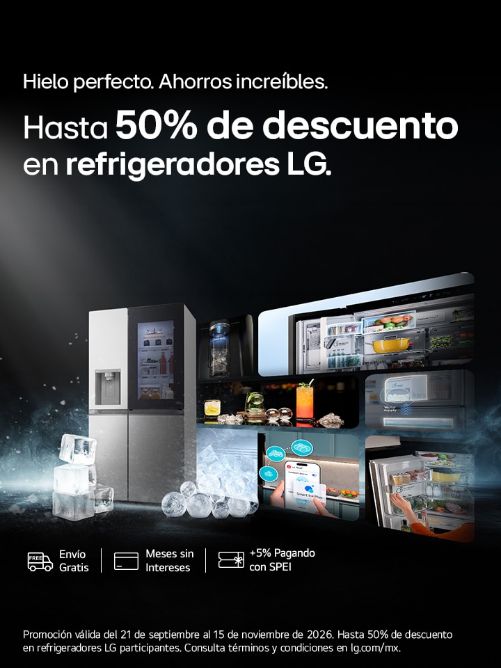 Hasta 50% de descuento en refrigeradores LG
