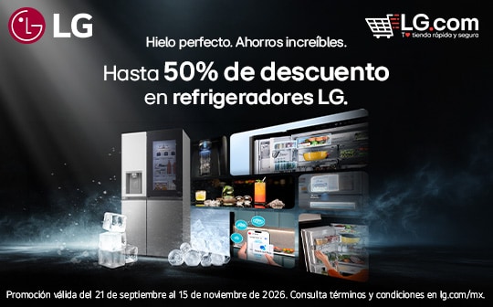 Hasta 50% de descuento en refrigeradores LG