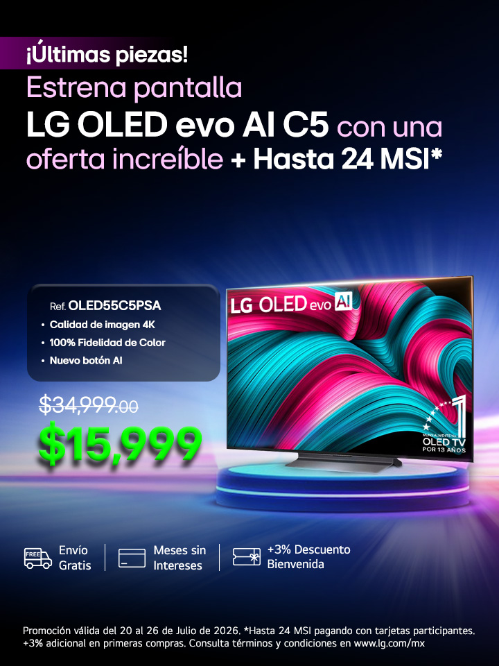 LG OLED evo AI C5 con una oferta increible
