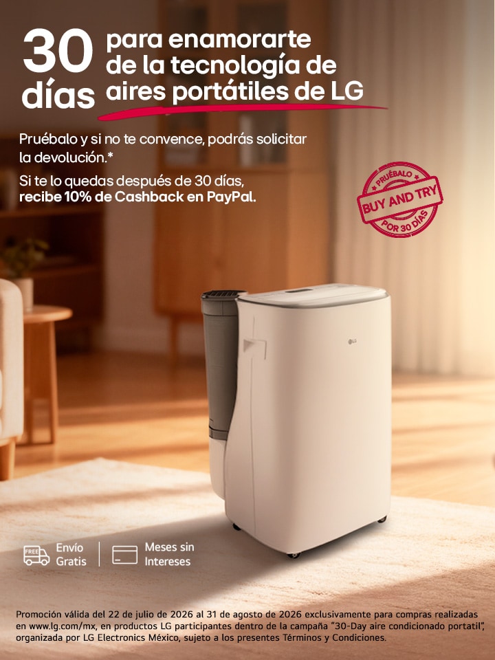 30 días para enamorarte de la tecnología de aíres portátiles de LG