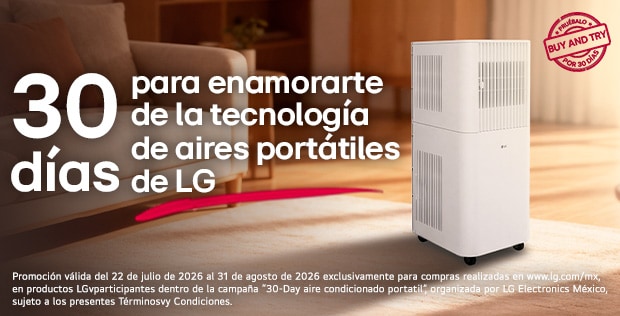 30 días para enamorarte de la tencología de aires portátiles de LG