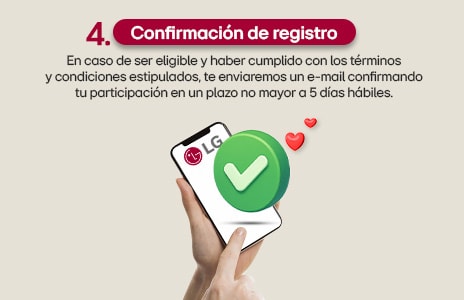 Confirmación de registro