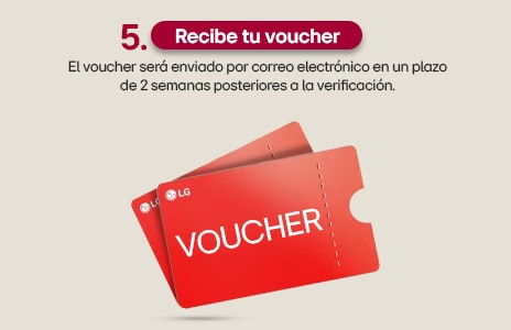 Recibe tu voucher