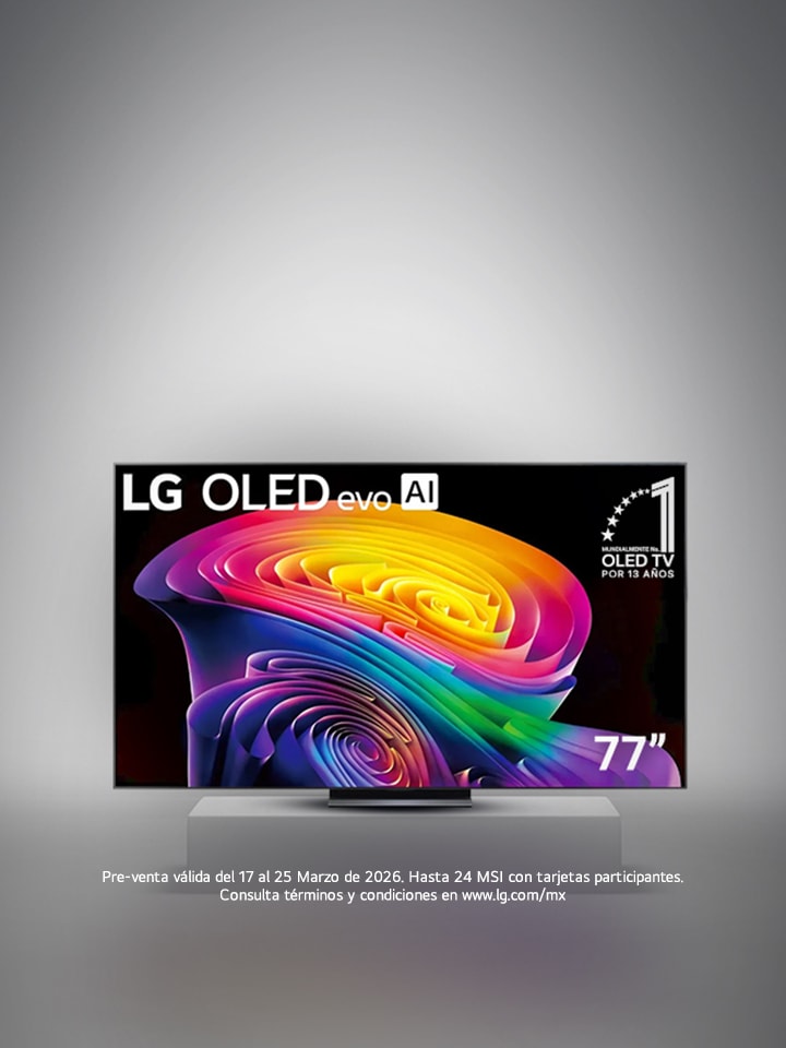 Pantalla Oficial de la Selección Nacional de México Nueva LG OLED evo AI C6 en preventa exclusiva 10% de descuento + Hasta 24 MSI*
