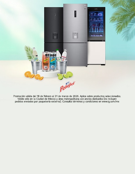 Compra tu refri LG y lo llenamos de productos Peñafiel