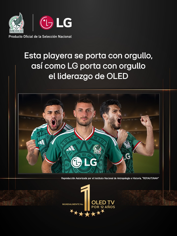 Una perspectiva desde arriba de un hombre y una mujer viendo un concierto en una OLED TV grande en un apartamento moderno. El emblema de “La OLED TV número 1 del mundo durante 11 años” está en la imagen. Un descargo de responsabilidad indica: “Fuente: Omdia. Envíos en unidades, 2013 a 2023. Los resultados no constituyen un apoyo a LG Electronics. La confianza que se deposite en estos resultados corre por cuenta y riesgo de terceros. Visita https://www.omdia.com/ para obtener más información”.