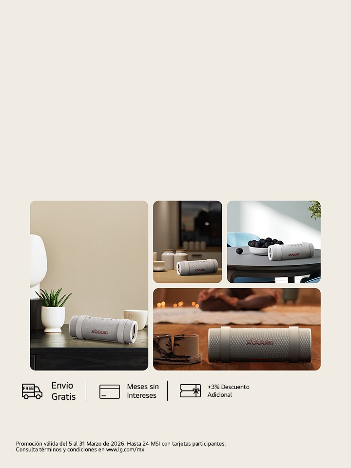 LG xboom Grab 46% de descuento + Hasta 24 MSI* Ahora en color gris