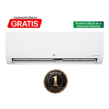 Vista frontal de LG Smart Inverter, 1.5 Ton, Frío y Calor, (Voltaje 230V / 60HZ) VC182H10.SHM0