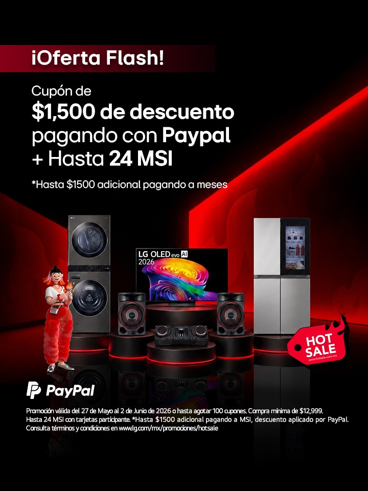 $1,500 de descuento adicional pagando con PayPal*