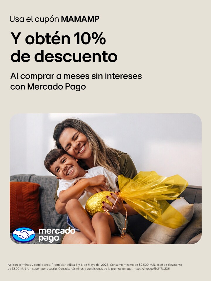 10% de descuento pagando con MercadoPago y usando el cupón MAMAMP