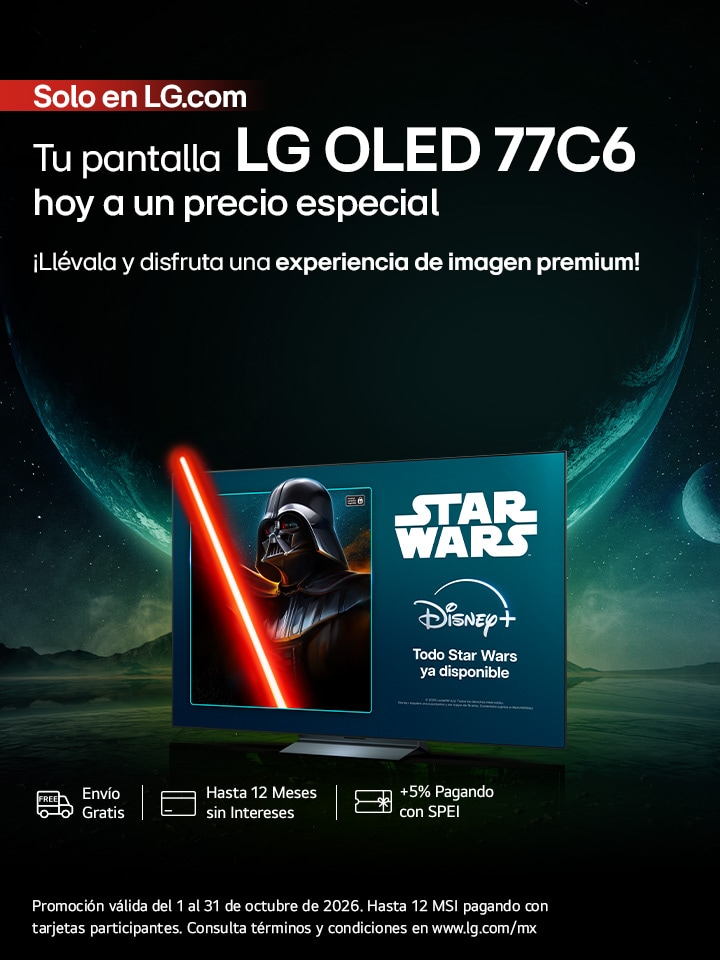 Tu pantalla LG OLED 77C6 hoy a un precio especial