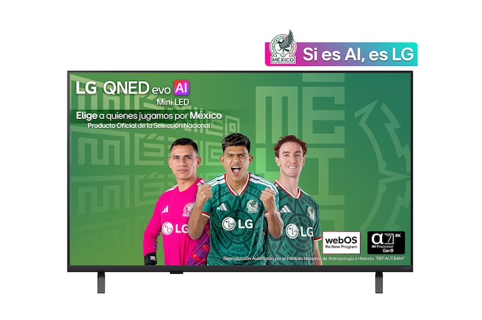 LG Pantalla 43 pulgadas LG QNED evo AI Mini LED QNED70 4K SMART TV webOS 2026, 43QNED71BSC