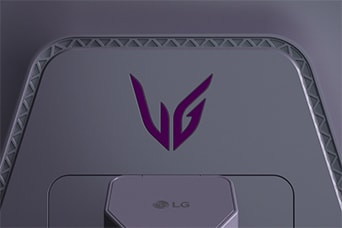 Monitor Gaming UltraGear G5 (25G590B), diseñado para los deportes electrónicos competitivos, con iluminación del logotipo en la parte trasera para una configuración de juego limpia y elegante