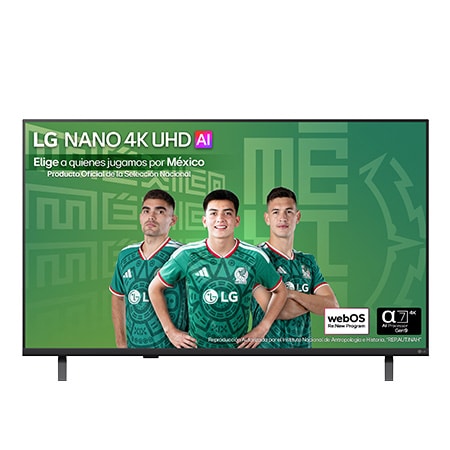 Pantalla 43 pulgadas LG NANO 4K UHD AI NU850 SMART TV webOS 2026 - 43NU850BPSA