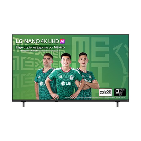 Vista frontal de Pantalla 65 pulgadas LG NANO 4K UHD AI NU851 SMART TV webOS 2026 65NU851BPSG