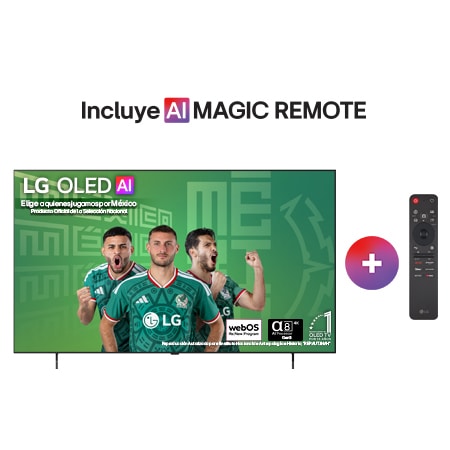 Vista frontal de Pantalla 65 pulgadas LG QNED evo AI Mini LED QNED81 4K SMART TV webOS 2026 65QNED81BSG