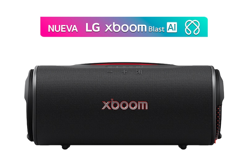 Vista frontal de LG xboom Blast by will.i.am | Bocina portátil con sonido potente y batería de larga duración BLAST