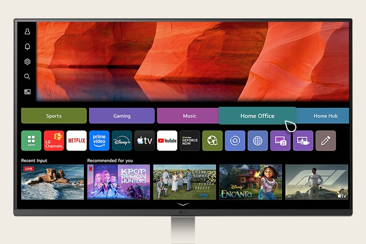 A video showcasing home office features on WebOS.