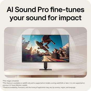 AI Sound Pro delivering immersive and optimized sound based on content type.