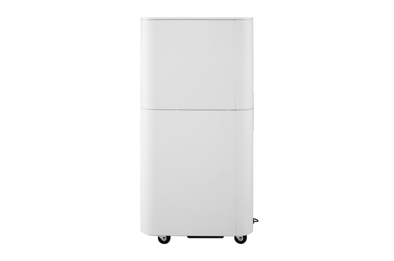 Left-side view of a portable air conditioner