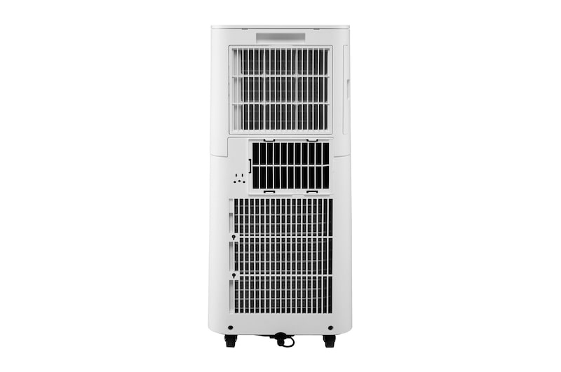 Back view of a portable air conditioner
