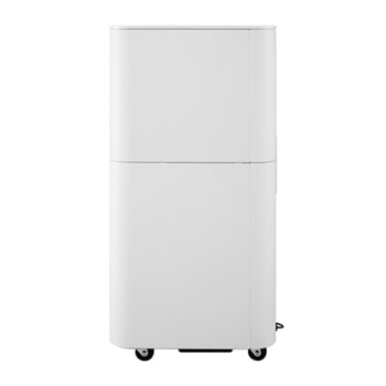 Left-side view of a portable air conditioner
