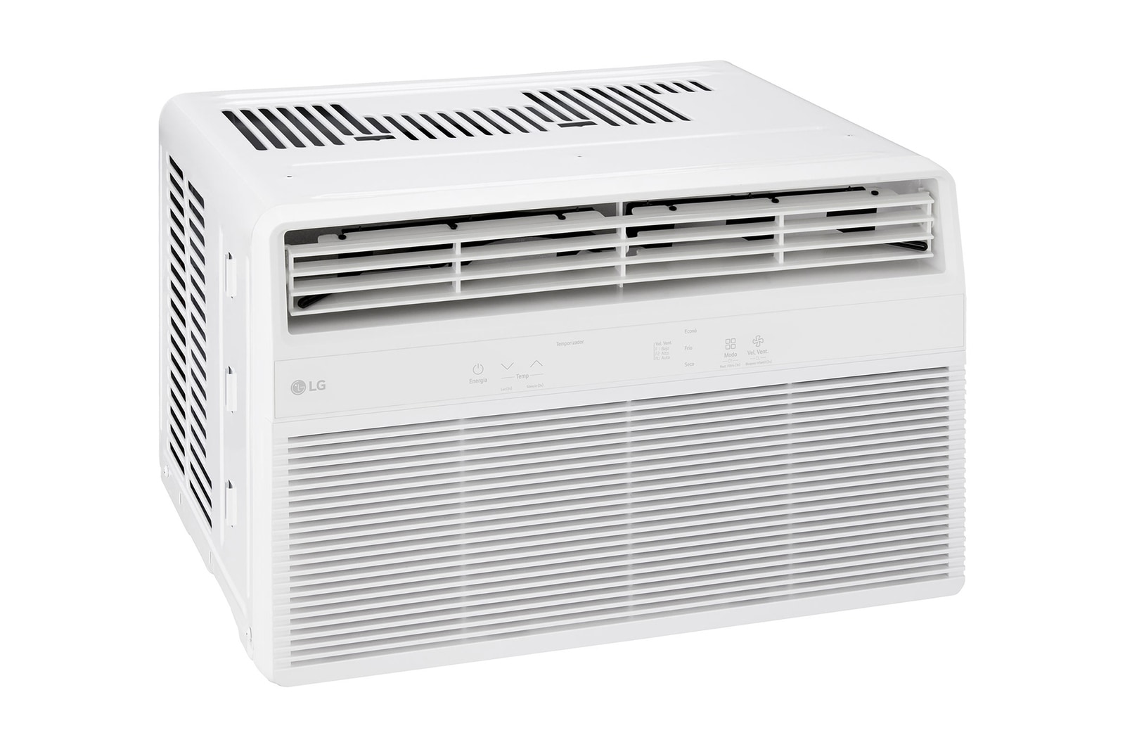 Side view of window air conditioner