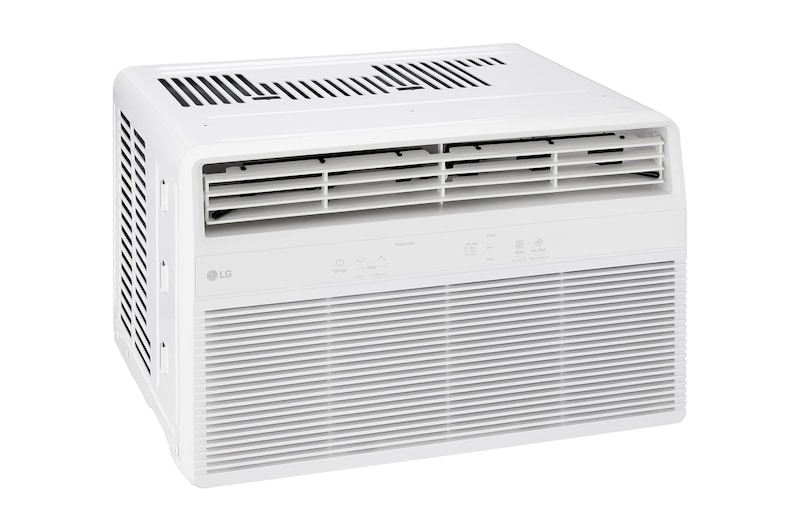 Side view of window air conditioner