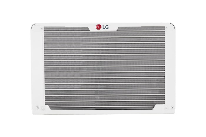 Back view of window air conditioner
