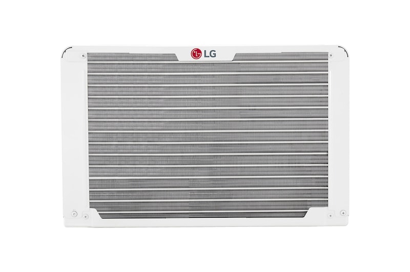 Back view of window air conditioner