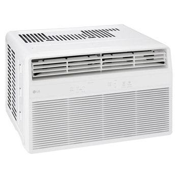 Side view of window air conditioner