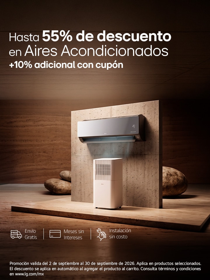 Hasta 55% de descuento en aires acondificonados + 10% adicional con cupón