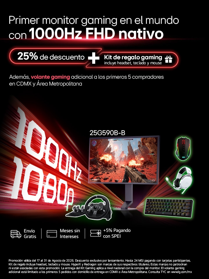 Monitor gaming 1000Hz FHD