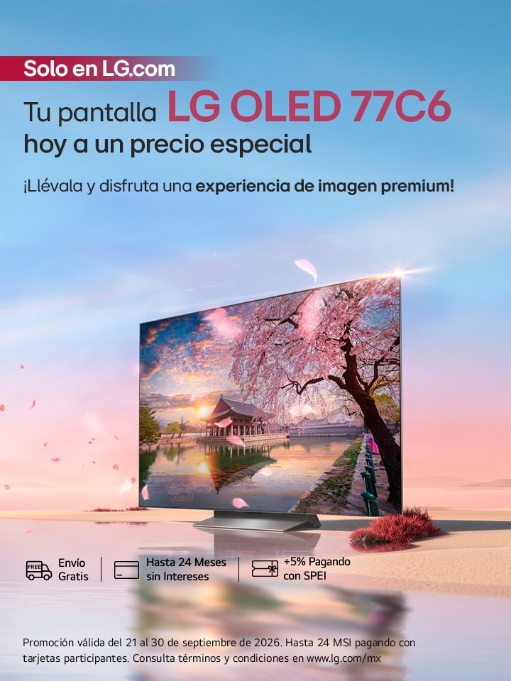 Tu pantalla LG OLED 77C6 hoy a un precio especial