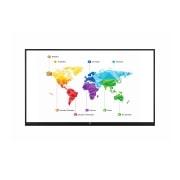 Vista frontal de 75&#34; 330 nits   UHD  Interactive Digital Board 75TR3BF-B