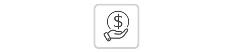 Una moneda con un signo de dólar en la mano.