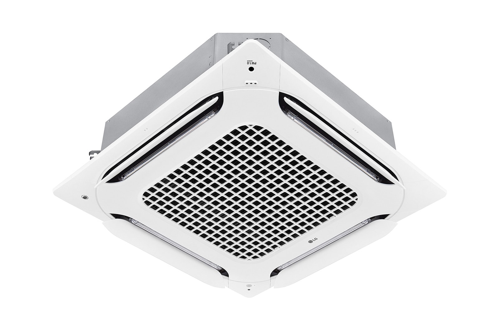 LG Dual Vane Cassette, unidad interior, 36 kBTU es una forma cuadrada, y el aire puede extenderse en cuatro formas. 