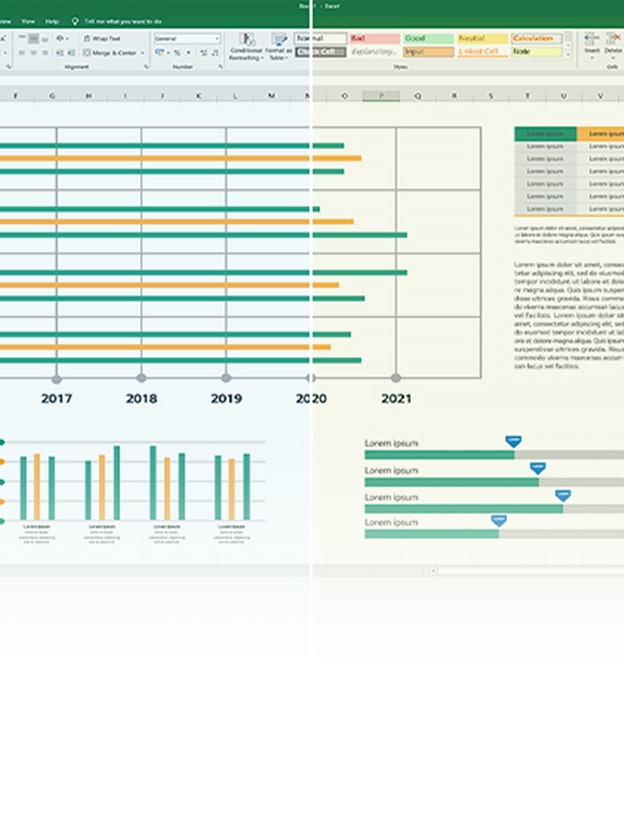 Imagen comparativa que muestra el lado derecho con el Modo de lectura activado y el lado izquierdo sin el Modo de lectura.