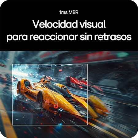 Monitor LG UltraGear 34G600A con un tiempo de respuesta de 1 ms MBR (Motion Blur Reduction) para un juego rápido y sin desenfoque de movimiento.