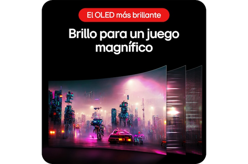 Monitor Gaming LG UltraGear 45GS96QB que ofrece brillantez para una gran experiencia de juego gracias a la pantalla OLED más brillante.