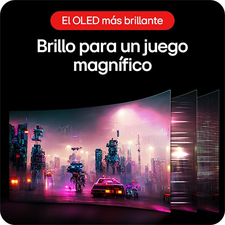 Monitor Gaming LG UltraGear 45GS96QB que ofrece brillantez para una gran experiencia de juego gracias a la pantalla OLED más brillante.