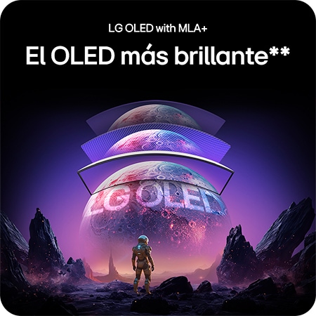 Monitor LG 39GX90SA destacando la tecnología LG OLED con MLA+, que ofrece la imagen OLED más brillante con contraste superior para una calidad visual asombrosa.
