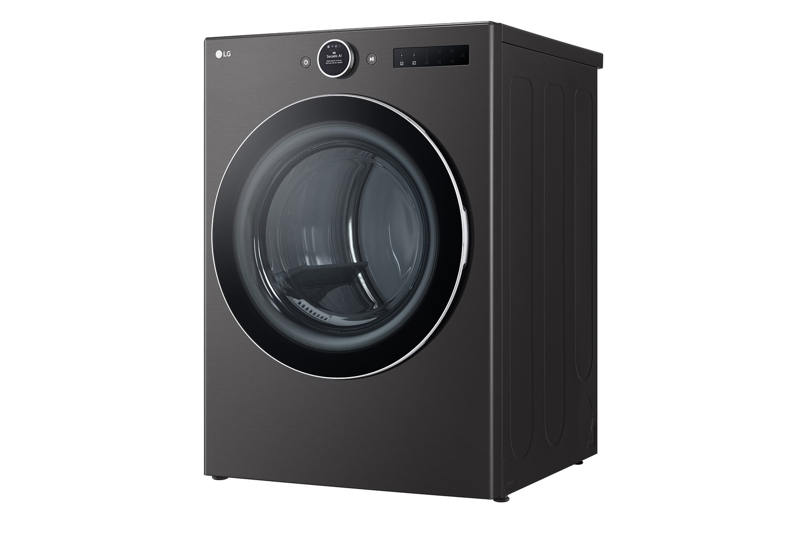 Imagen de lado Vista frontal Secadora Carga Frontal LG DF22BFXS6BK