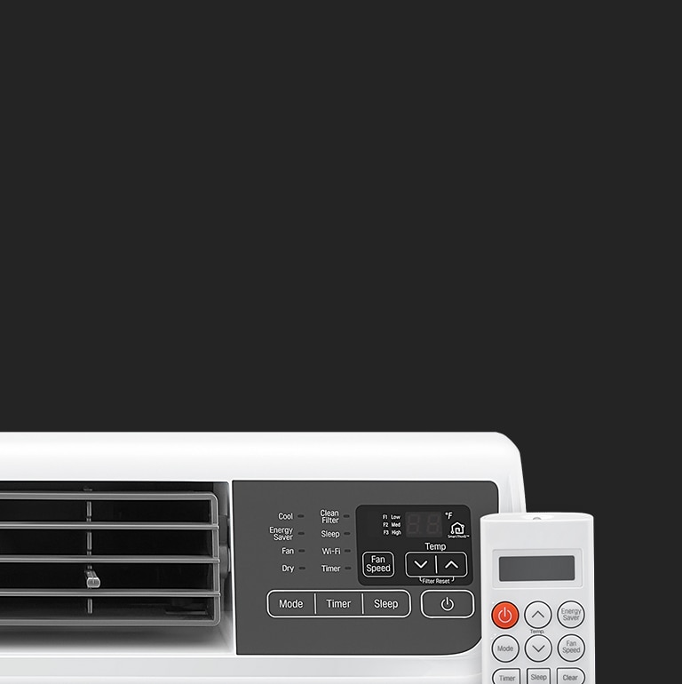 Pantalla LED, panel simple, ajustes de temperatura y velocidad, control remoto completo desde cualquier lugar.