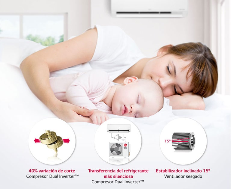 Funcionamiento silencioso que garantiza un ambiente tranquilo y sin interrupciones molestas.