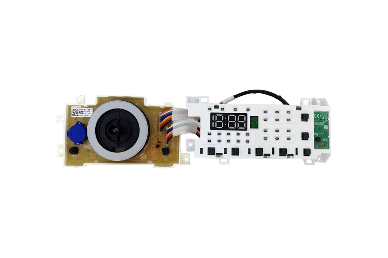 Vista frontal de Tarjeta con display para lavasecadoras EBR33119163