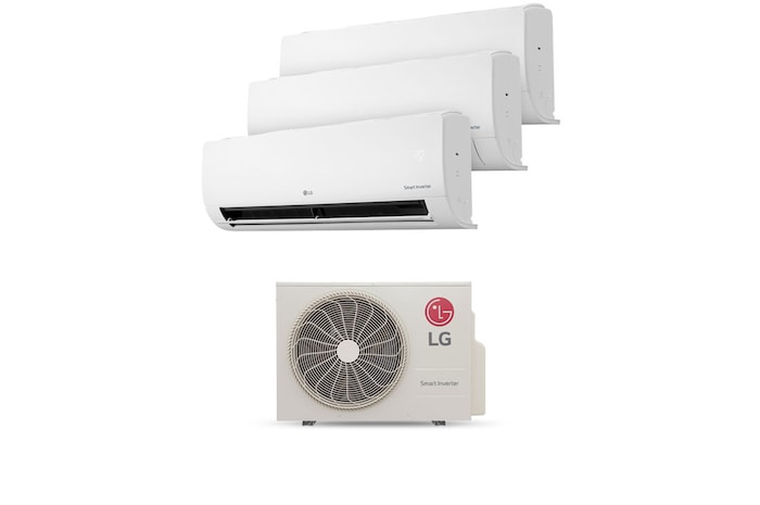 LG Aire Acondicionado Multisplit Inverter, Compresor 34,000 BTU/h con 3 Evaporadoras 12,000 BTU/h, Frío, (Voltaje 230V / 60 HZ), A3UQ34GFAB