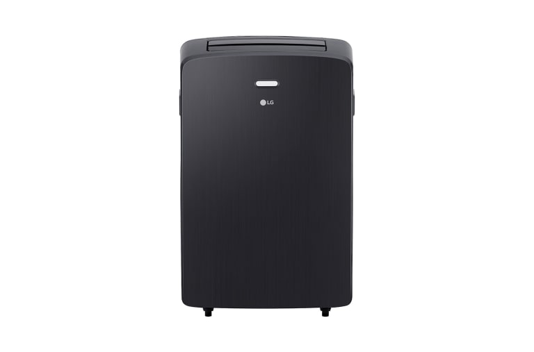 Vista frontal de Aire Acondicionado LG Portátil, Enfriamiento, Ventilador y Deshumidificador, 12,000 BTU/h, Temporizador, Funcionamiento silencioso LP1217GSR