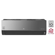 Vista frontal de Aire Acondicionado LG ArtCool Inverter, Enfriamiento y Calefacción, 12,000 BTU/h, Conectividad Wi-Fi (ThinQ App), Diseño Elegante, 10 años de Garantía VR122HW